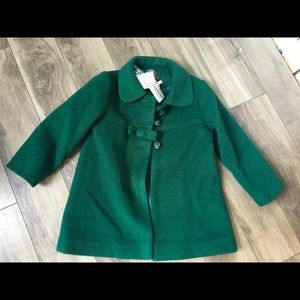 Wool/polyester mix coat